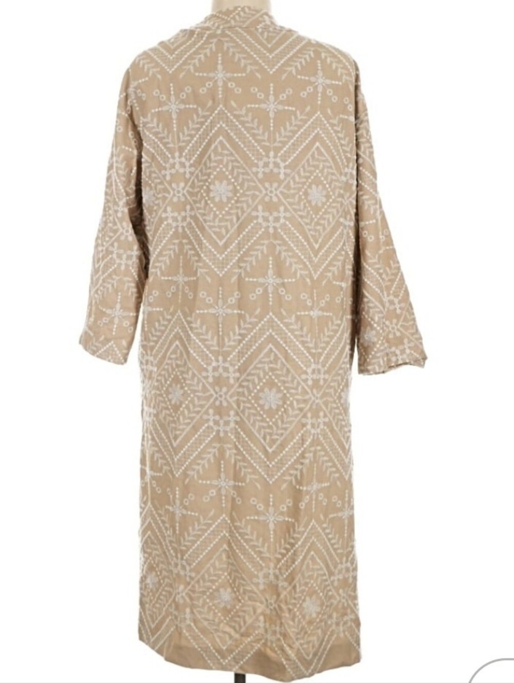 Zara Embroidered Kimono Beige Blazer NWT Size M/L - Picture 11 of 13